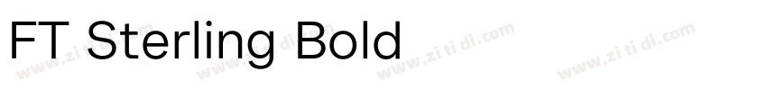 FT Sterling Bold字体转换